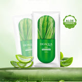 Bioaqua Aloe Vera Natürlicher Pflanzenextrakt Gesichtsmaske (10-er-Pack)