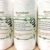 Mumsbest Rolle Biologisch Abbaubare und Herunterspülbare Bambus Windeleinlagen (100 Blatt)